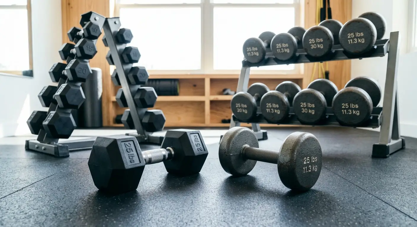 Hex vs Round Dumbbells