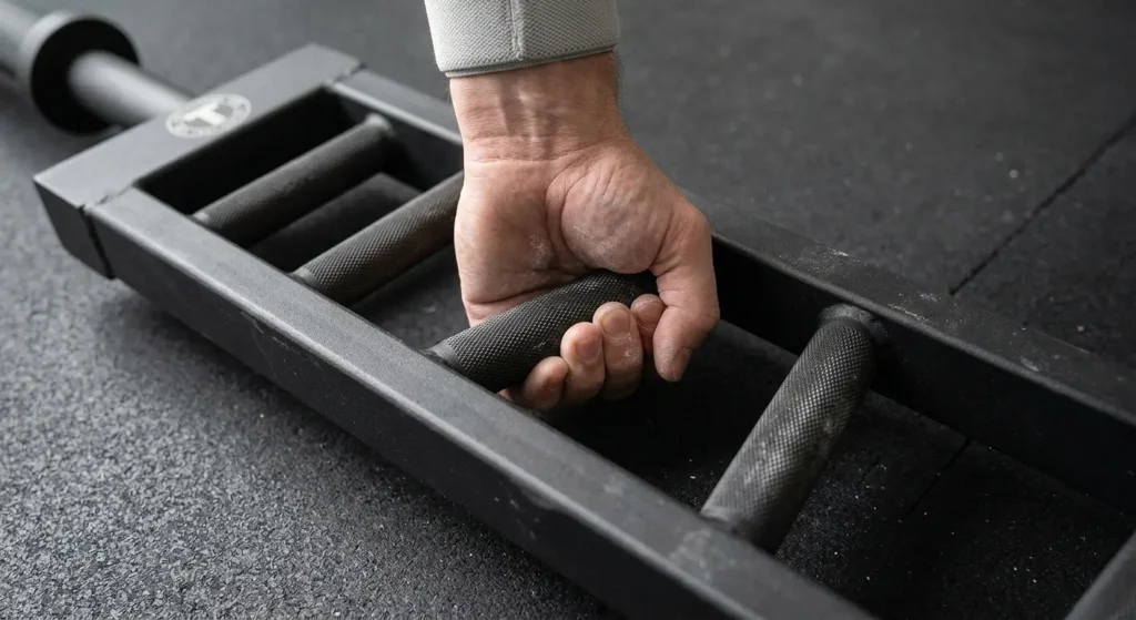 Neutral-grip handle on one of the best tricep bars