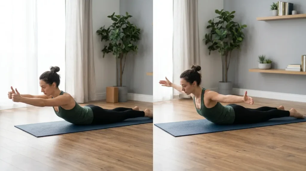 Y-position back extension at home, no machine needed